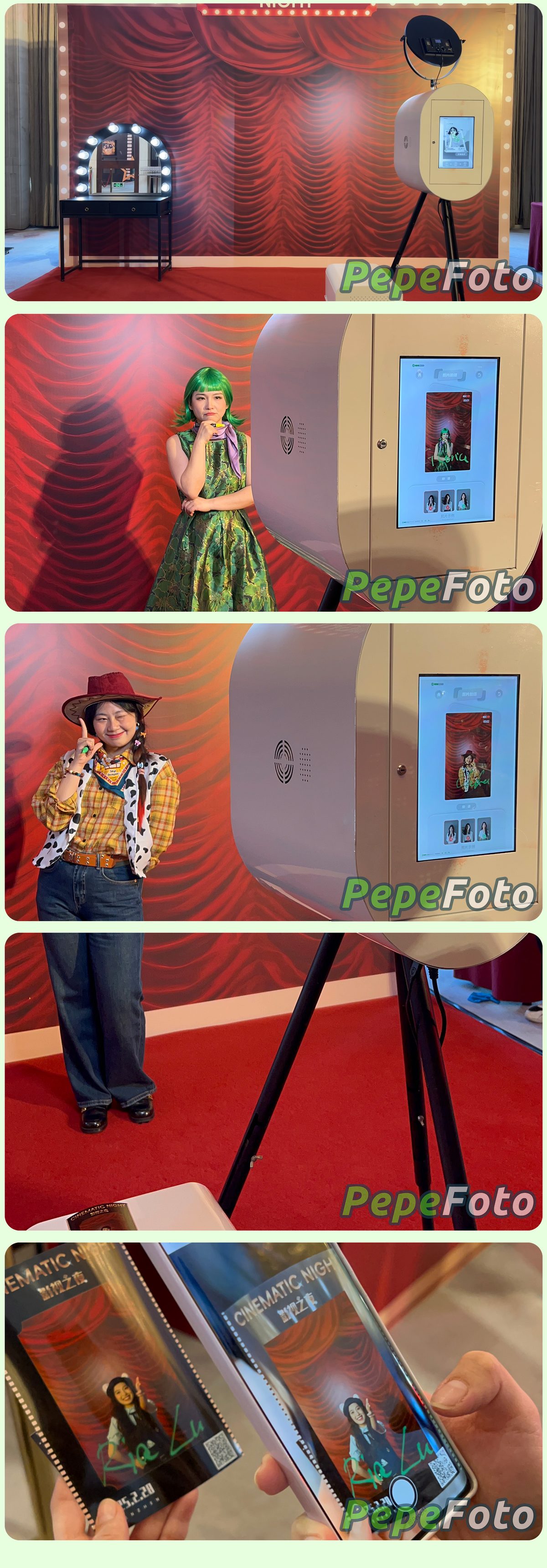 让企业派对的欢乐“无限重播” / Printed group photo from a corporate gala replaying as AR video