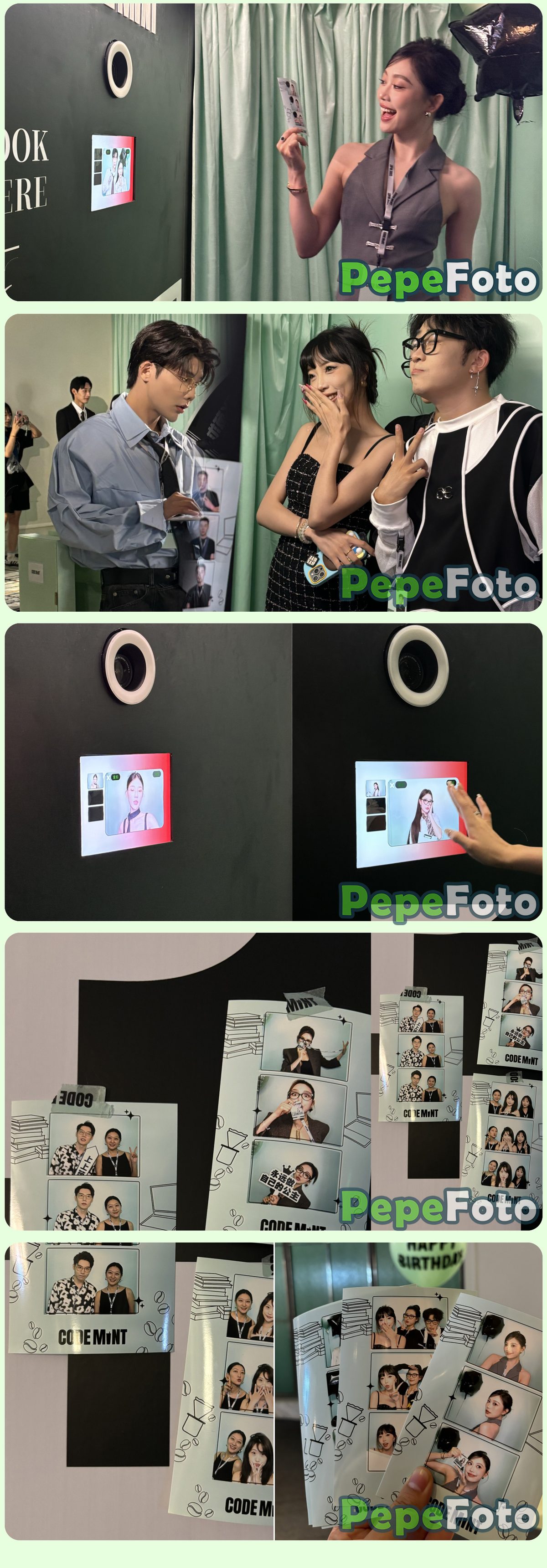 生日派对新玩法！用PepeFoto互动PhotoBooth点燃全场欢乐 / Guests using the PhotoBooth at a birthday party