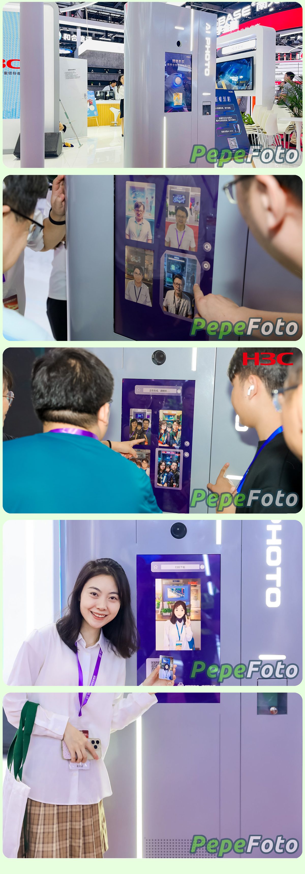 展会上的“流量密码”：一张卡片，锁定您的潜在客户 / Personalised AI trading card handed to a visitor at a trade show stand