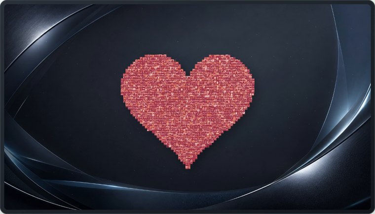 Logo 拼接:爱心 / Logo mosaic: heart