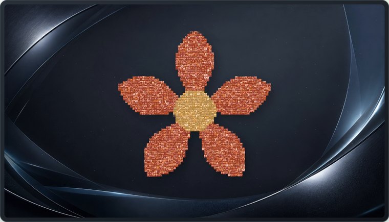 Logo 拼接:木棉花 / Logo mosaic: flower